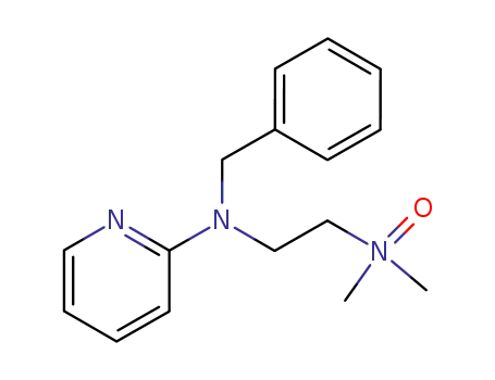 Molecular Structure of 60317-19-3 (<i>N</i>'-benzyl-<i>N</i>,<i>N</i>-dimethyl-<i>N</i>'-[2]pyridyl-ethylenediamine-<i>N</i>-oxide)