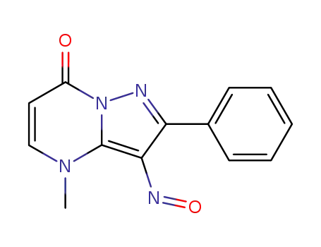 4-methyl-3-nitroso-2-phenyl-4<i>H</i>-pyrazolo[1,5-<i>a</i>]pyrimidin-7-one