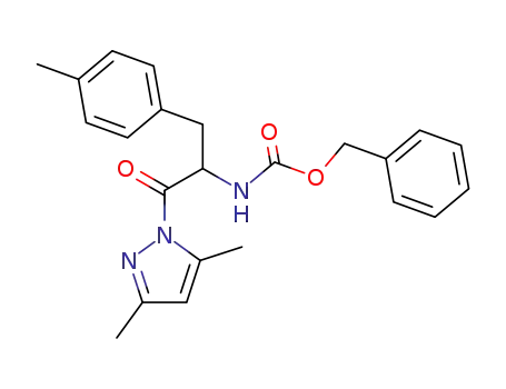 Carbamic acid,
[2-(3,5-dimethyl-1H-pyrazol-1-yl)-1-[(4-methylphenyl)methyl]-2-oxoethyl]-
, phenylmethyl ester