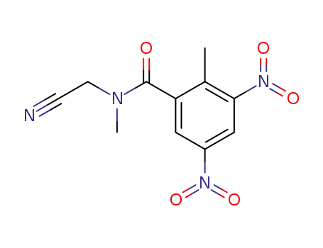 Molecular Structure of 22985-10-0 (N-Cyanomethyl-2,N-dimethyl-3,5-dinitro-benzamide)