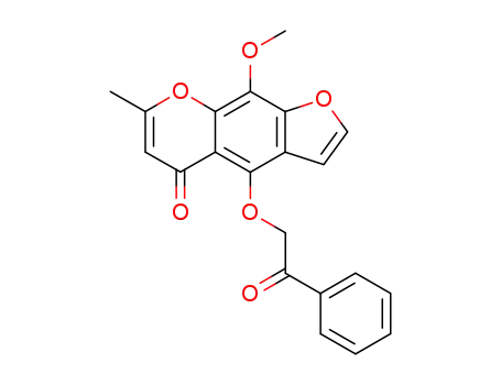 9-methoxy-7-methyl-4-phenacyloxy-furo[3,2-<i>g</i>]chromen-5-one