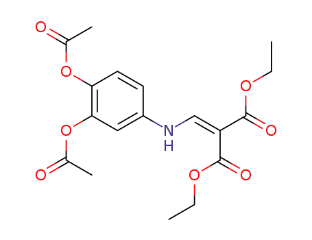 2-[(3,4-Diacetoxy-phenylamino)-methylene]-malonic acid diethyl ester