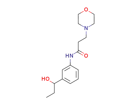 Molecular Structure of 101270-25-1 (3-morpholino-propionic acid-[3-(1-hydroxy-propyl)-anilide])
