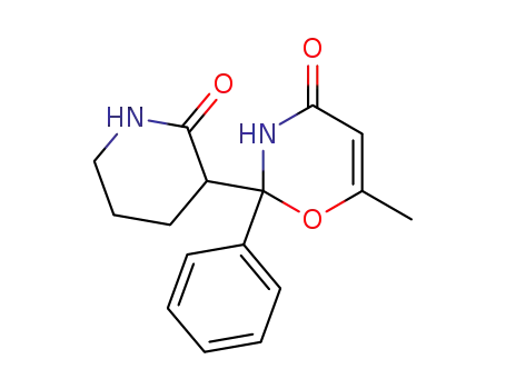 4H-1,3-Oxazin-4-one,
2,3-dihydro-6-methyl-2-(2-oxo-3-piperidinyl)-2-phenyl-