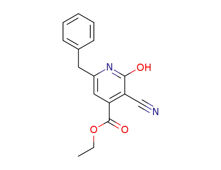 6-benzyl-3-cyano-2-hydroxy-isonicotinic acid ethyl ester