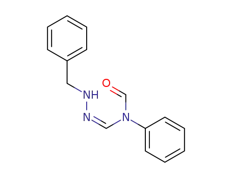 Formamide, N-phenyl-N-[[(phenylmethyl)hydrazono]methyl]-