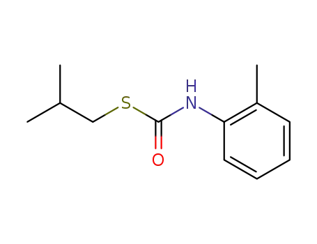 Molecular Structure of 56741-07-2 (Carbamothioic acid, (2-methylphenyl)-, S-(2-methylpropyl) ester)