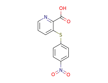 Molecular Structure of 856835-78-4 (3-(4-nitro-phenylsulfanyl)-pyridine-2-carboxylic acid)