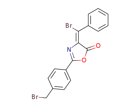 4-(α-bromo-benzylidene)-2-(4-bromomethyl-phenyl)-4<i>H</i>-oxazol-5-one