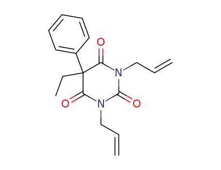 Molecular Structure of 16846-63-2 (1,3-Diallyl-5-ethyl-5-phenylpyrimidine-2,4,6(1H,3H,5H)-trione)