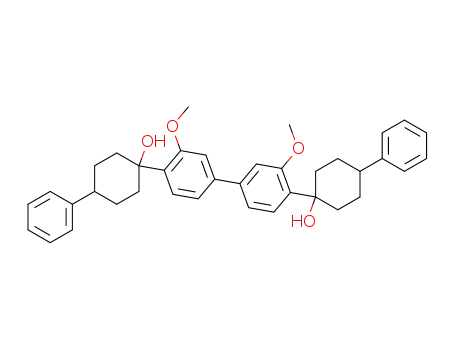 4,4'-Bis-(1-hydroxy-4-phenyl-cyclohexyl)-3,3'-dimethoxy-biphenyl