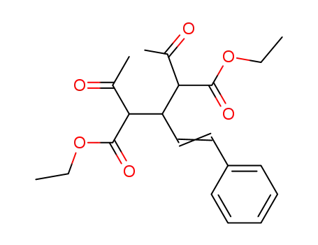Molecular Structure of 54961-12-5 (2,4-diacetyl-3-styryl-glutaric acid diethyl ester)