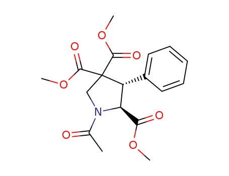 2,4,4-Pyrrolidinetricarboxylic acid, 1-acetyl-3-phenyl-, trimethyl ester,
trans-