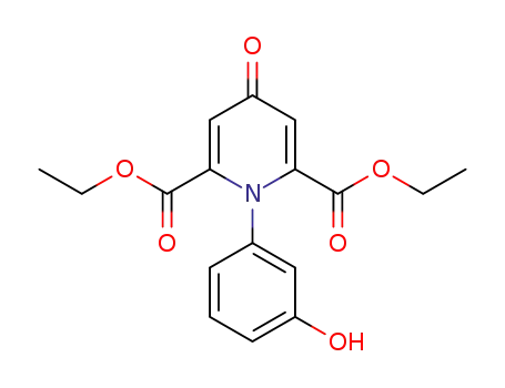 1-(3-hydroxy-phenyl)-4-oxo-1,4-dihydro-pyridine-2,6-dicarboxylic acid diethyl ester