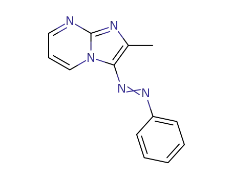 Molecular Structure of 87287-61-4 ((2-Methyl-imidazo[1,2-a]pyrimidin-3-yl)-phenyl-diazene)
