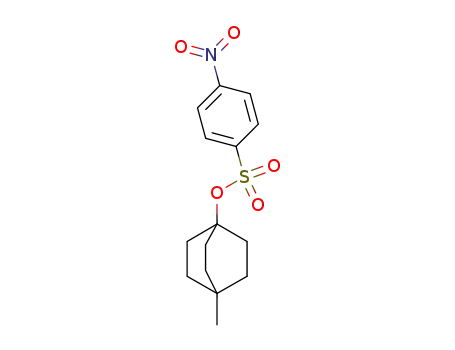 Molecular Structure of 66789-24-0 (4-Methyl-bicyclo<2.2.2>oct-1-yl-p-nitrobenzolsulfonat)