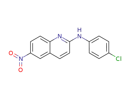(4-chloro-phenyl)-(6-nitro-[2]quinolyl)-amine