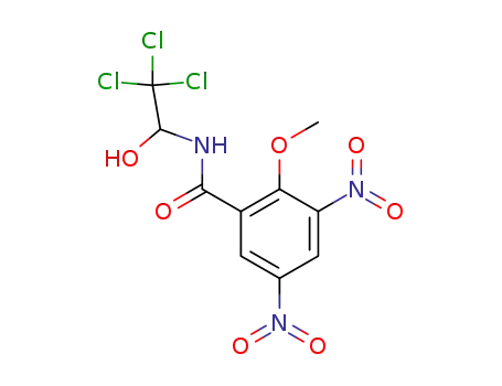 2-methoxy-3,5-dinitro-benzoic acid-(2,2,2-trichloro-1-hydroxy-ethylamide)