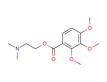 Molecular Structure of 109394-76-5 (2,3,4-trimethoxy-benzoic acid-(2-dimethylamino-ethyl ester))