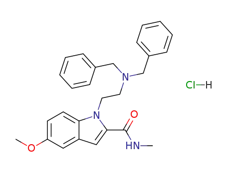 1-(2-Dibenzylamino-ethyl)-5-methoxy-1H-indole-2-carboxylic acid methylamide; hydrochloride