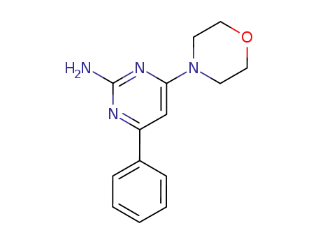 Molecular Structure of 54994-44-4 (4-Morpholin-4-yl-6-phenyl-pyrimidin-2-ylamine)