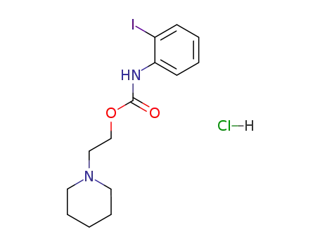(2-Iodo-phenyl)-carbamic acid 2-piperidin-1-yl-ethyl ester; hydrochloride