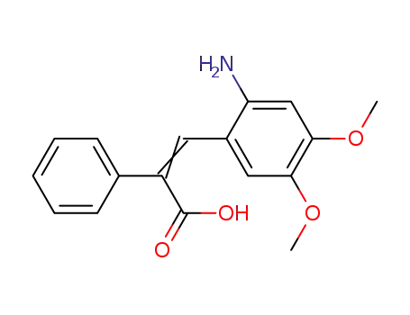 3-(2-amino-4,5-dimethoxy-phenyl)-2-phenyl-acrylic acid