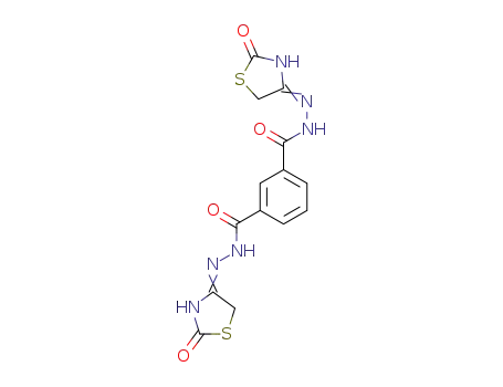 isophthalic acid bis-[(2-oxo-thiazolidin-4-ylidene)-hydrazide]