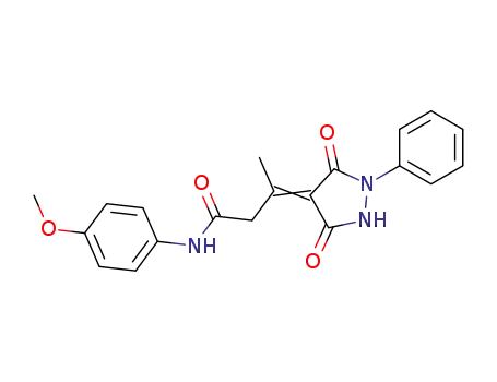 Butanamide,
3-(3,5-dioxo-1-phenyl-4-pyrazolidinylidene)-N-(4-methoxyphenyl)-