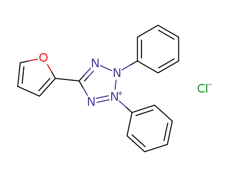 2H-Tetrazolium, 5-(2-furanyl)-2,3-diphenyl-, chloride