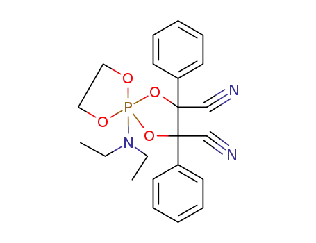 5-diethylamino-2,3-diphenyl-1,4,6,9-tetraoxa-5λ<sup>5</sup>-phospha-spiro[4.4]nonane-2,3-dicarbonitrile