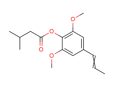 Isovaleriansaeure-<2,6-dimethoxy-4-propenyl-phenylester>