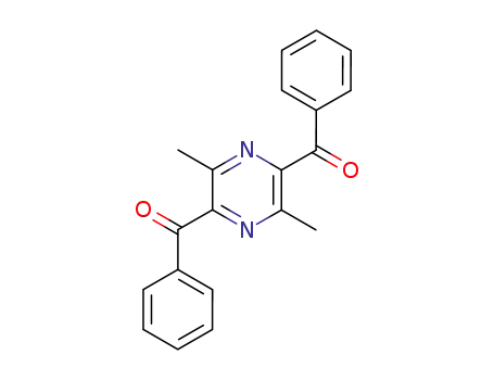 Molecular Structure of 62025-69-8 (Methanone, (3,6-dimethyl-2,5-pyrazinediyl)bis[phenyl-)