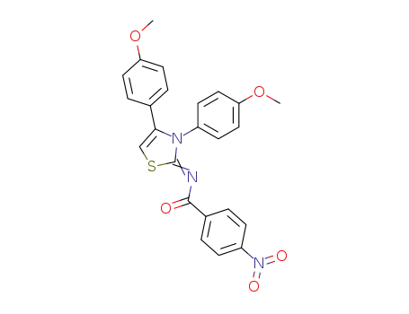 <i>N</i>-[3,4-bis-(4-methoxy-phenyl)-3<i>H</i>-thiazol-2-ylidene]-4-nitro-benzamide