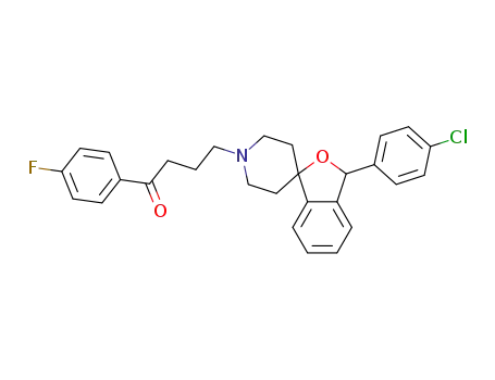 4-[3-(4-chloro-phenyl)-3<i>H</i>-spiro[isobenzofuran-1,4'-piperidine]-1'-yl]-1-(4-fluoro-phenyl)-butan-1-one
