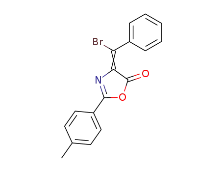 4-(α-bromo-benzylidene)-2-<i>p</i>-tolyl-4<i>H</i>-oxazol-5-one