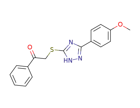 2-[5-(4-methoxy-phenyl)-1<i>H</i>-[1,2,4]triazol-3-ylsulfanyl]-1-phenyl-ethanone