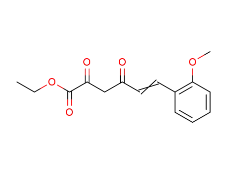 2,4-Dioxo-6-<2-methoxy-phenyl>-hexen-(5)-saeure-aethylester