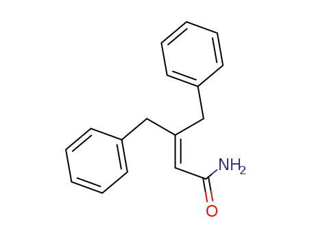 Molecular Structure of 855366-53-9 (3-benzyl-4-phenyl-crotonic acid amide)