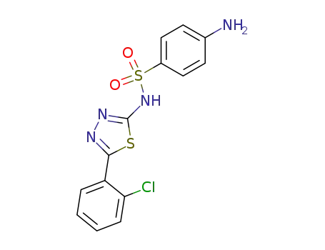 4-amino-<i>N</i>-[5-(2-chloro-phenyl)-[1,3,4]thiadiazol-2-yl]-benzenesulfonamide