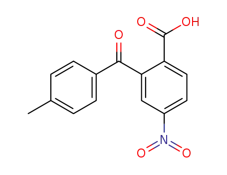 Molecular Structure of 63712-31-2 (Benzoic acid, 2-(4-methylbenzoyl)-4-nitro-)
