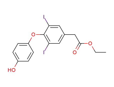 [4-(4-hydroxy-phenoxy)-3,5-diiodo-phenyl]-acetic acid ethyl ester