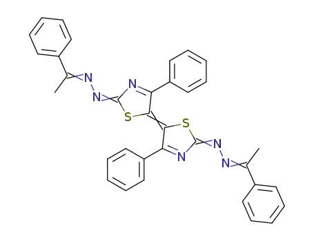 4,4'-diphenyl-[5,5']bithiazolylidene-2,2'-dione-bis-[(1-phenyl-ethylidene)-hydrazone]