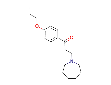 Molecular Structure of 16689-12-6 (3-(Hexahydro-1H-azepin-1-yl)-1-(4-propoxyphenyl)propan-1-one)