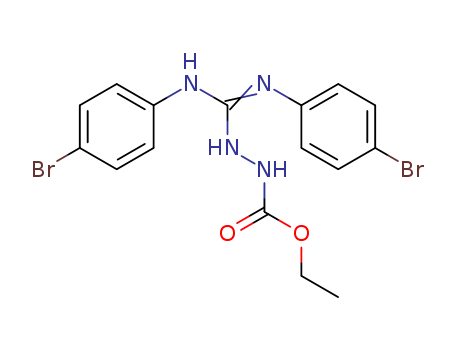 Hydrazinecarboxylicacid, 2-[[(4-bromophenyl)amino][(4-bromophenyl)imino]methyl]-, ethyl ester