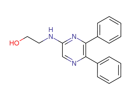 Molecular Structure of 110249-96-2 (2-(5,6-diphenyl-pyrazin-2-ylamino)-ethanol)