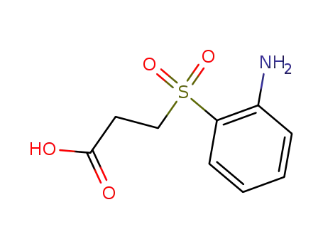 Molecular Structure of 861381-29-5 (3-(2-amino-benzenesulfonyl)-propionic acid)