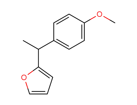 Molecular Structure of 113386-16-6 (Furan, 2-[1-(4-methoxyphenyl)ethyl]-)