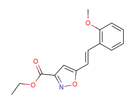 5-(2-methoxy-styryl)-isoxazole-3-carboxylic acid ethyl ester