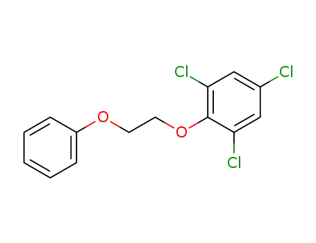 Molecular Structure of 106421-42-5 (1-phenoxy-2-(2,4,6-trichloro-phenoxy)-ethane)
